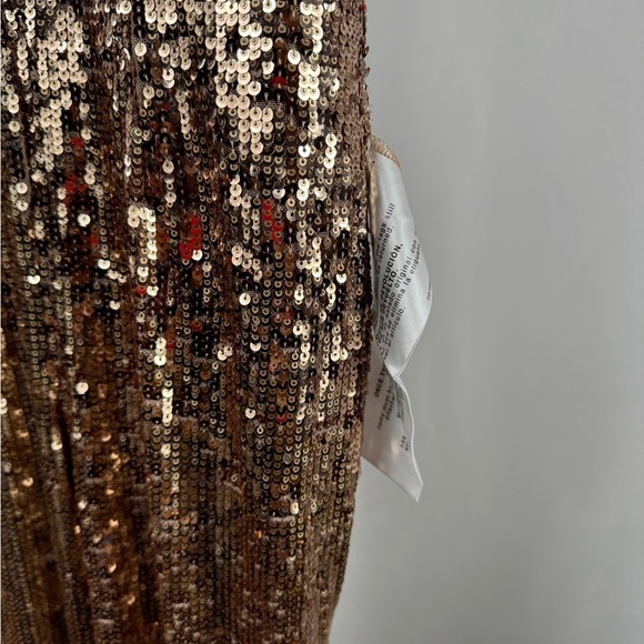 NWT Dress The Population Charlie Sequin Jumpsuit in Soft Gold Multi Size Medium - Picture 10 of 12